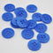 Button - Pop of Colour - Blue - 18mm